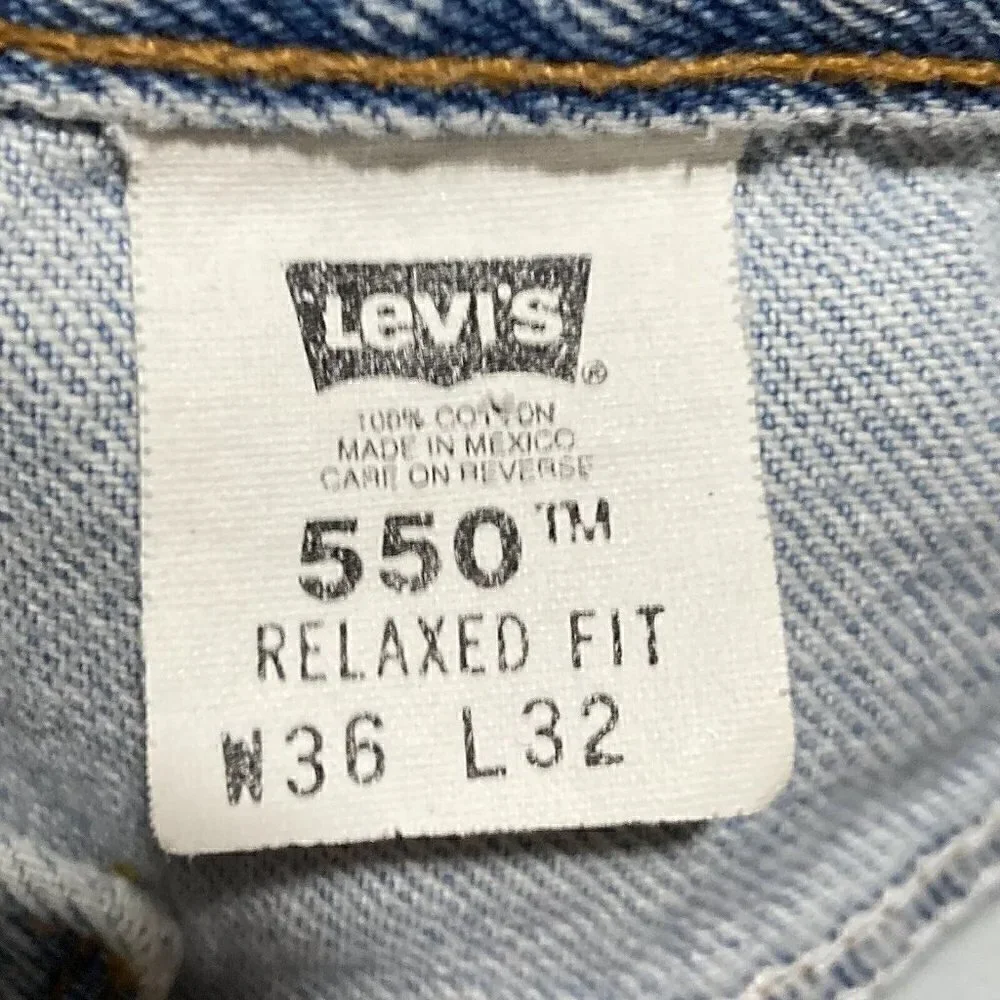 Vintage Levis 550 Relaxed Fit Tapered Leg Jeans